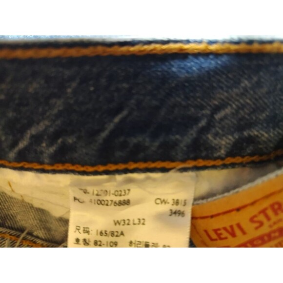Denim Chaps Style 501 Levi Custom Cut Biker Jeans Distressed Custom VTG Hippie L - Picture 10 of 10